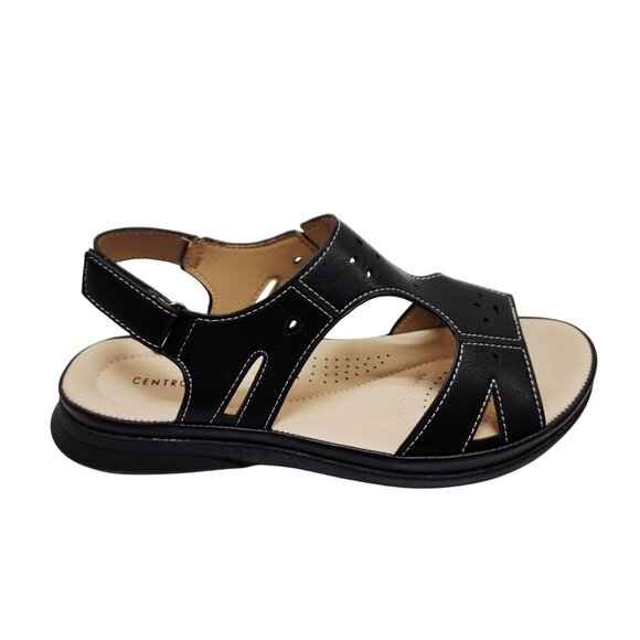 Centro Point Womens Leather Slingback Sandals With Box Size 8 - Picture 12 of 15